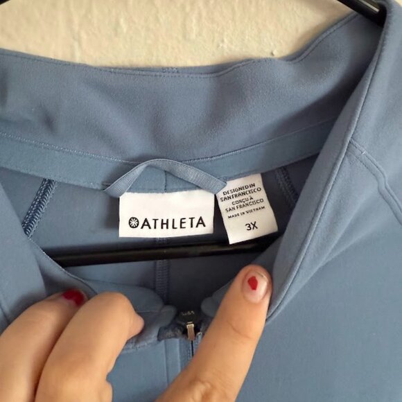 Athleta Zip-up Blue Workout Jacket - Picture 3 of 4